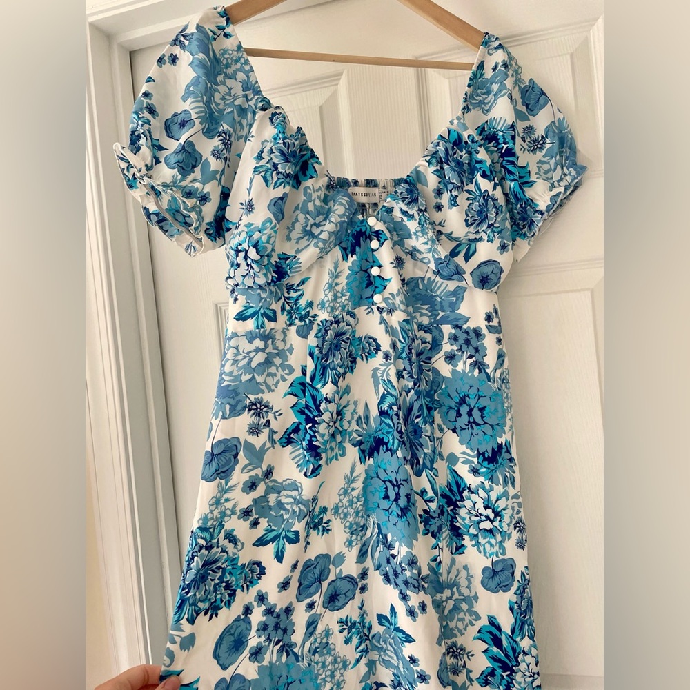 That’s So Fetch Solem Midi Floral Dress Blue - Picture 5 of 7